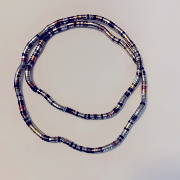 Twist Necklace: Silver, Bronze, and Gunmetal - Picture 2 of 5